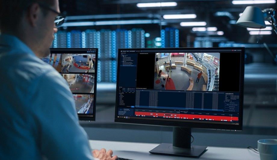 Video analytics interface showing security intelligence