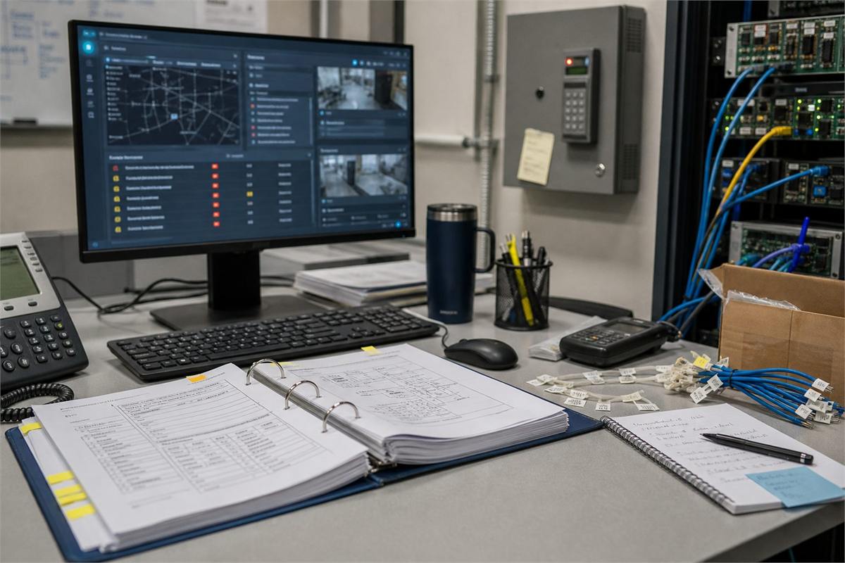 Security operations workstation with incomplete documentation and service context